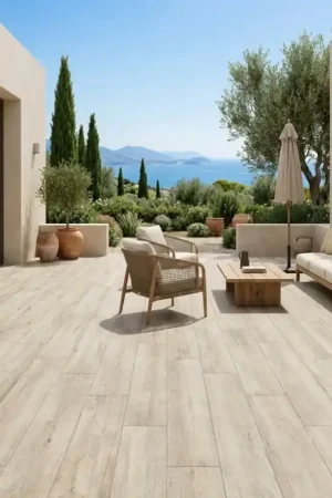 Carrelage antidérapant ONE’S Haya 22,5x90 – Terrasse imitation bois clair Commander Maintenant